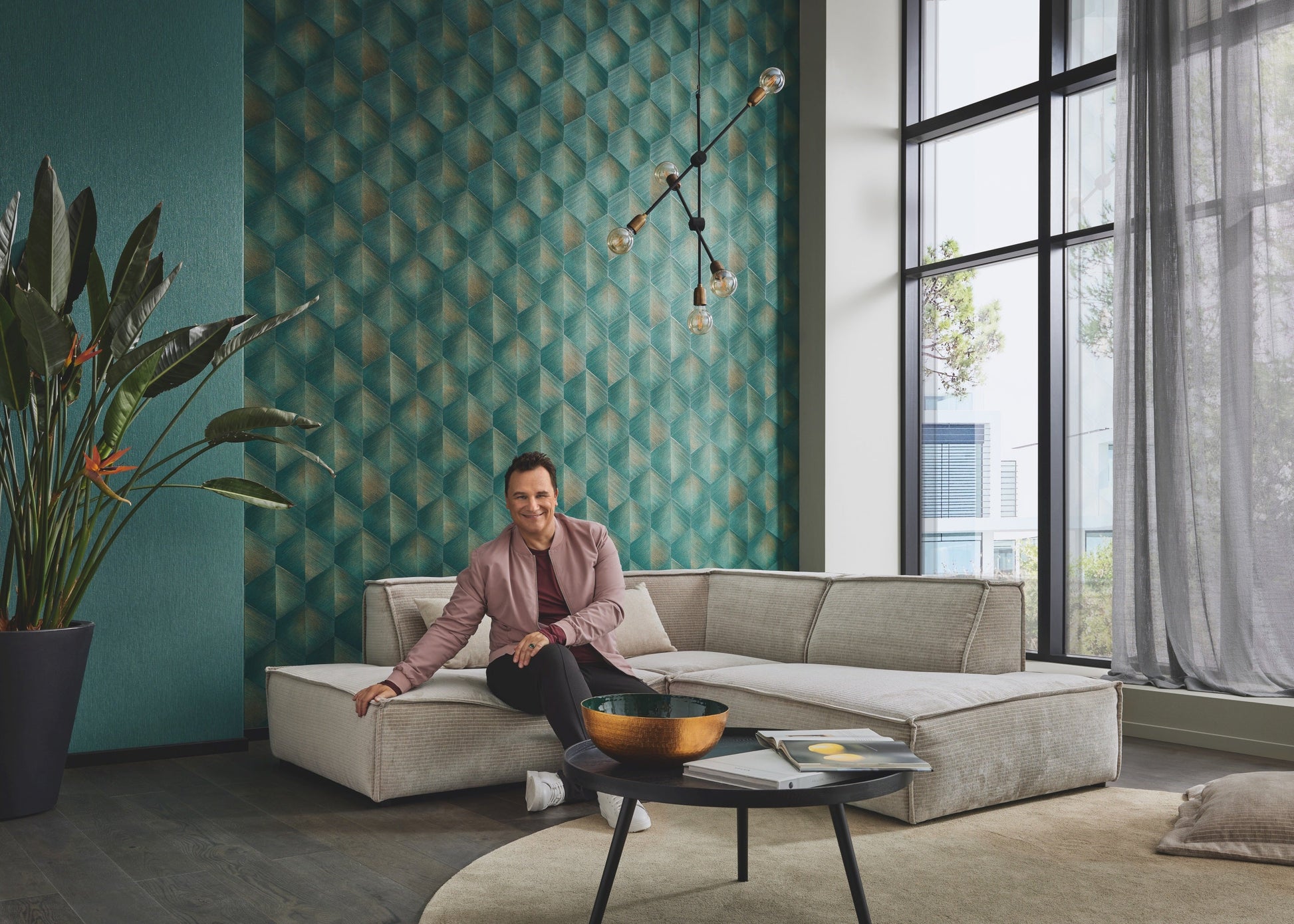Turquoise Grafisch - ER19-0370 - Image4 - Fashion for Walls 4 - 1037019