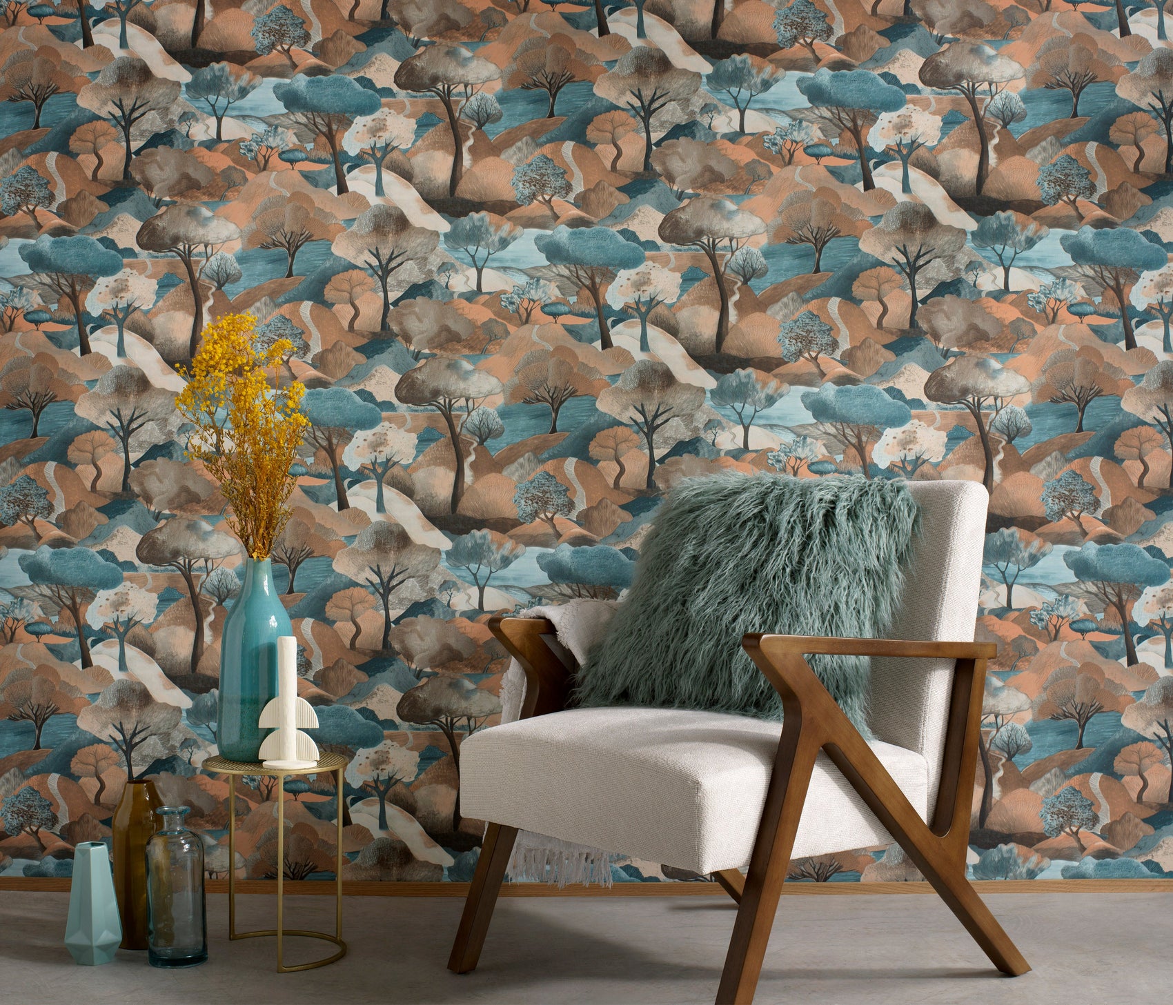 Turquoise Botanisch - ER19-0433 - Image2 - Gentle - 1043319