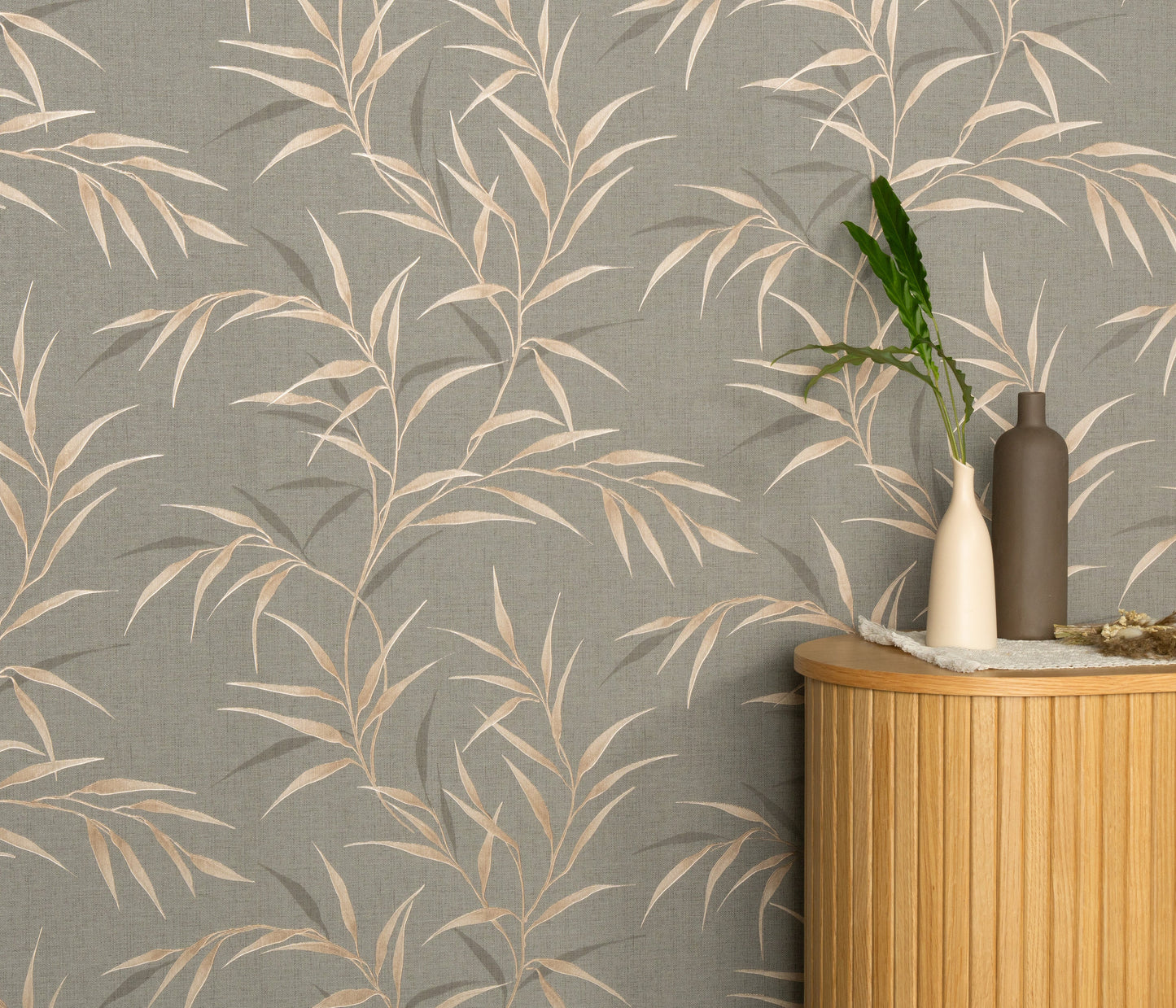 Taupe Botanisch - ER11-0528 - Image2 - Fashion for walls 5 - 1052811