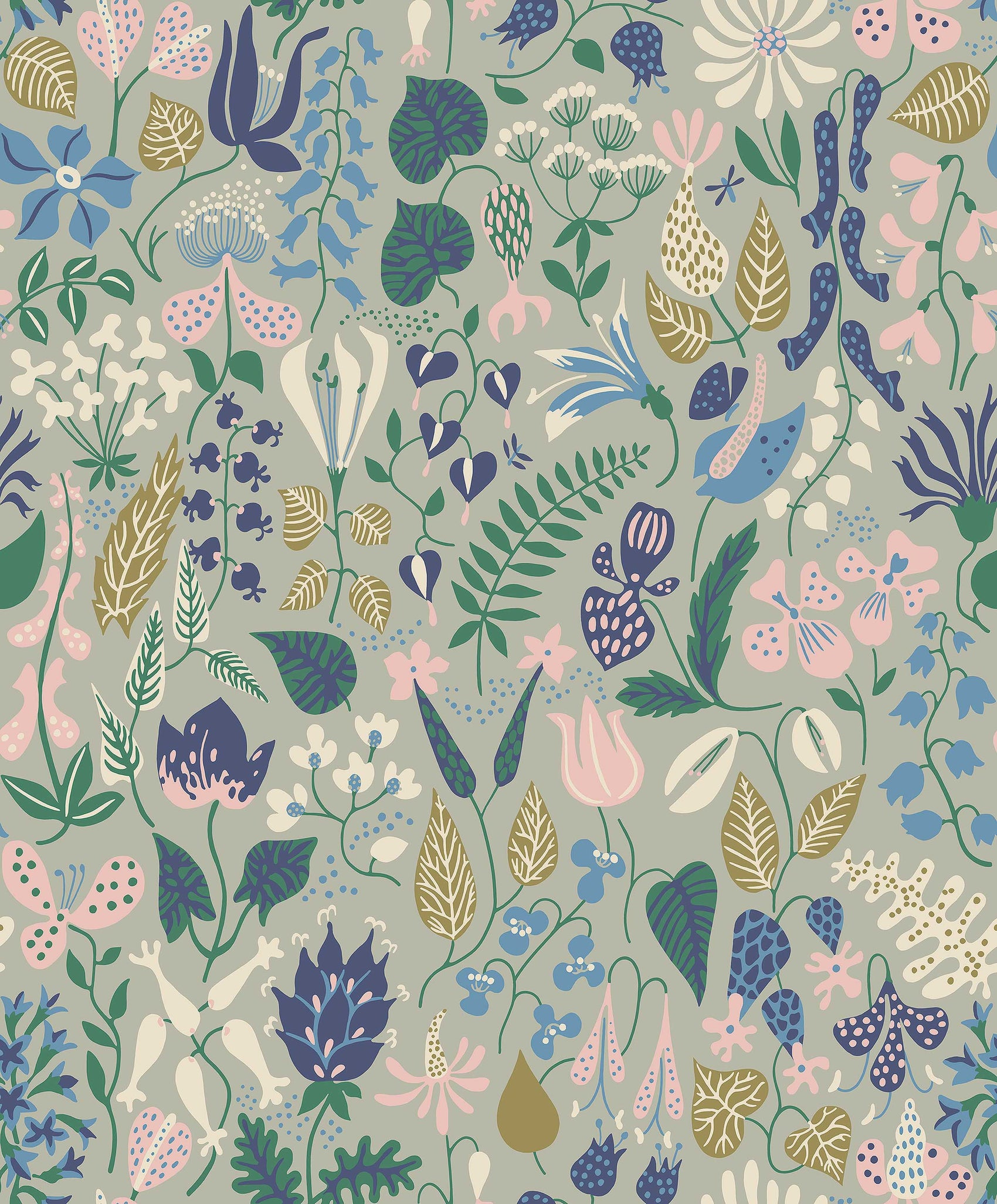 Grijs Botanisch - BS70-0113 - Image1 - Scandinavian Designers - 1370