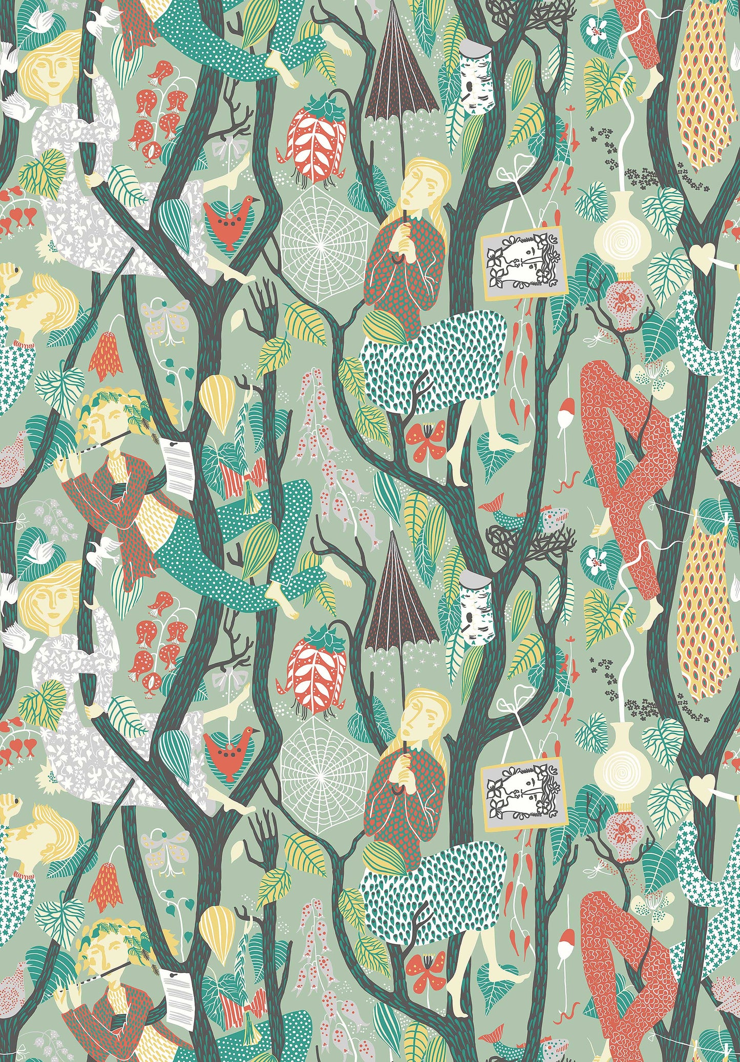 Groen Botanisch - BS76-0113 - Image1 - Scandinavian Designers - 1376