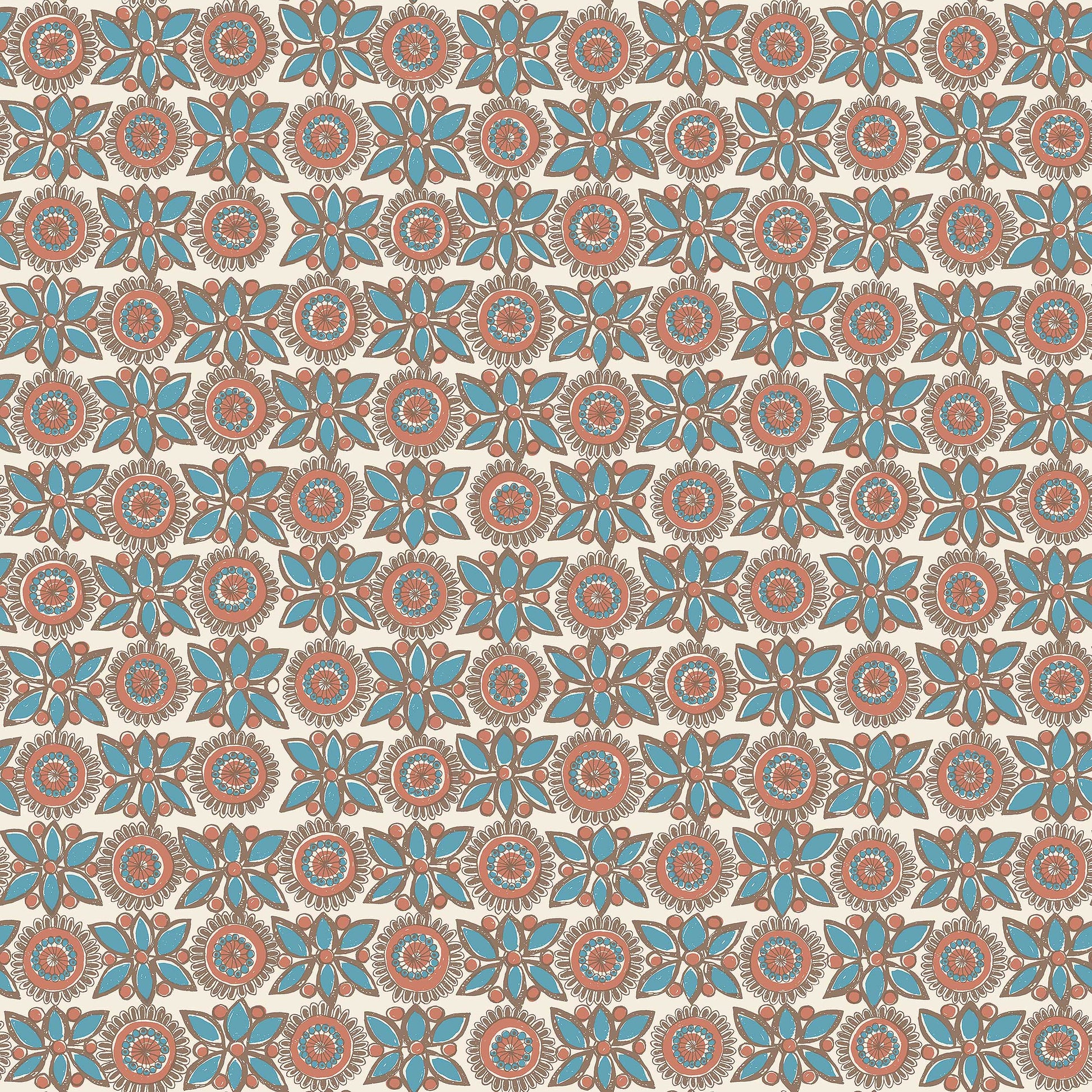 Blauw Bloemen - BS83-0113 - Image1 - Scandinavian Designers - 1383