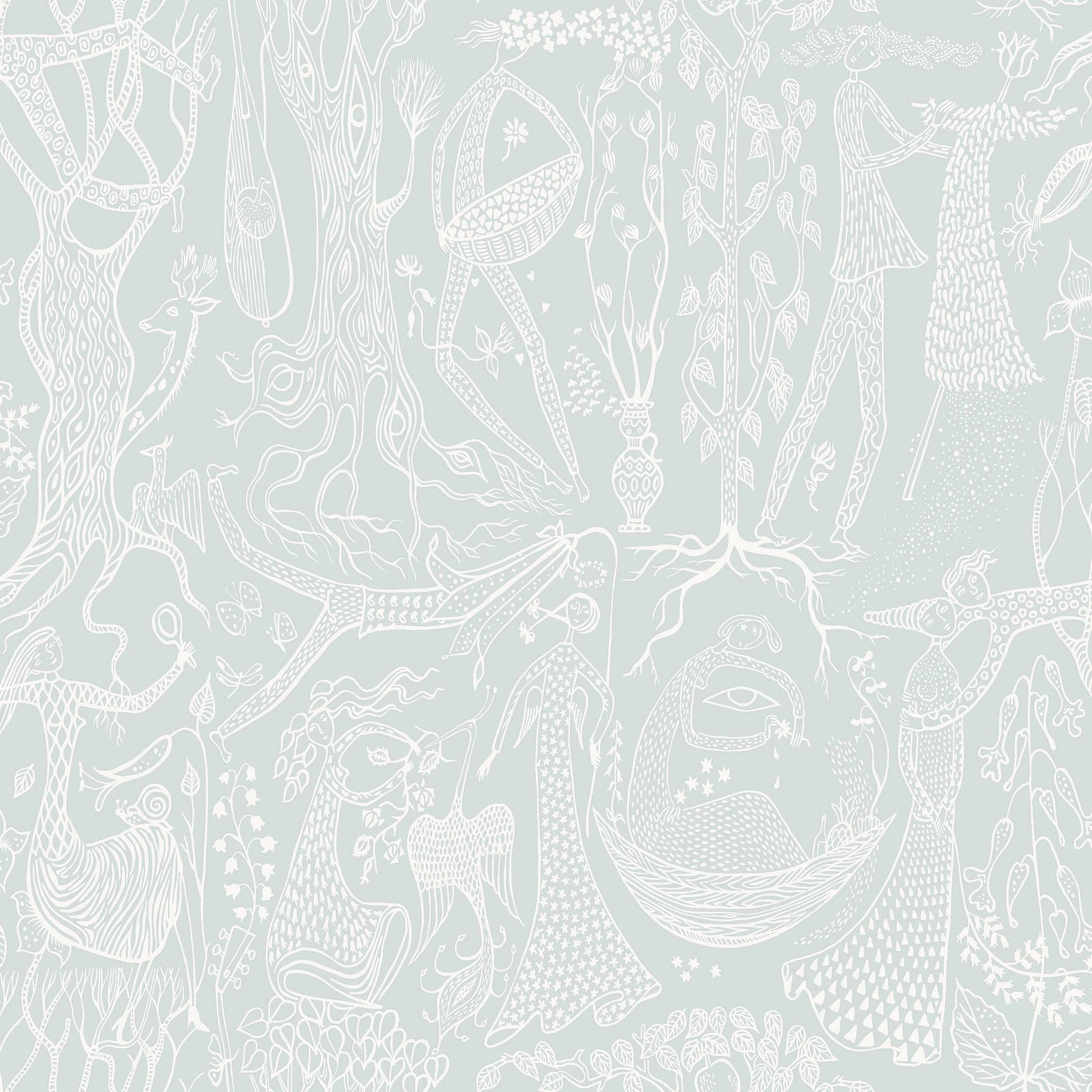 Groen Toile de Jouy - BS61-0117 - Image1 - Scandinavian Designers - 1761