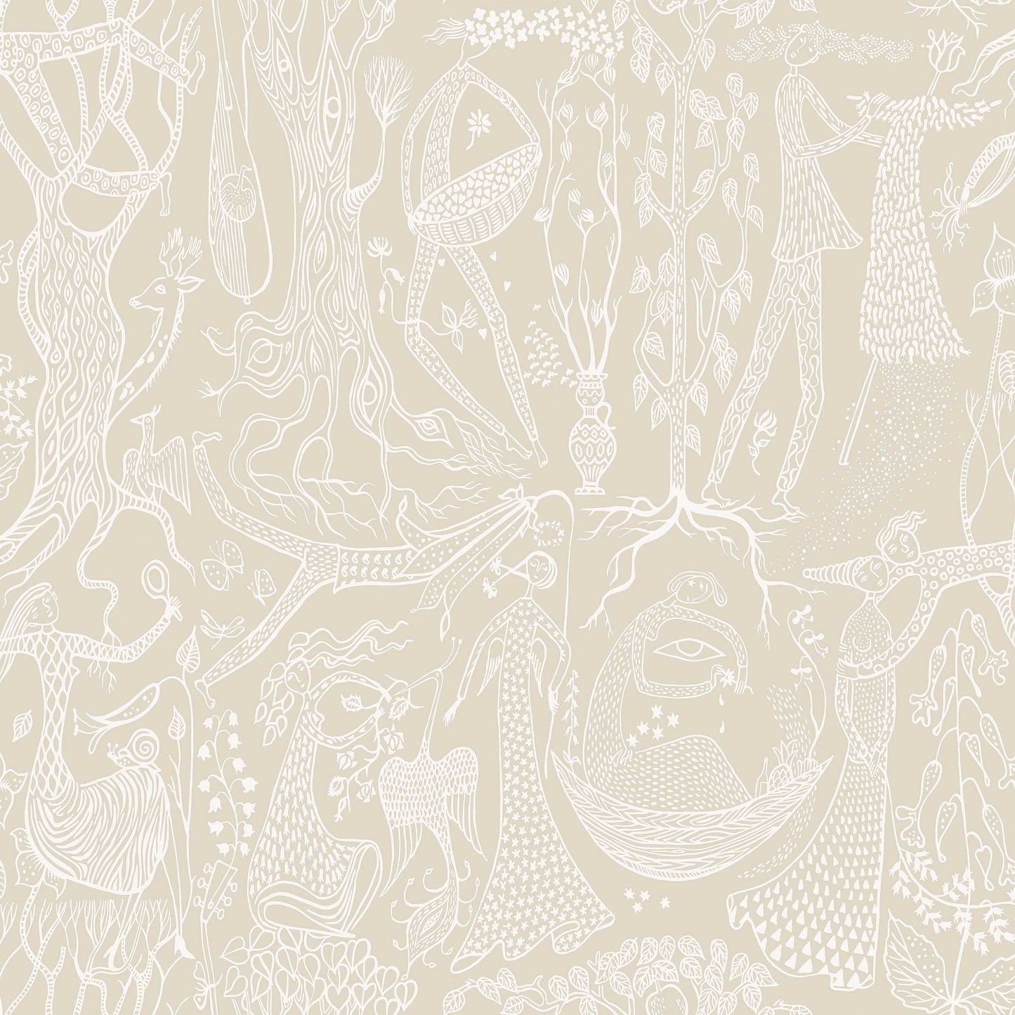 Beige Toile de Jouy - BS63-0117 - Image1 - Scandinavian Designers - 1763