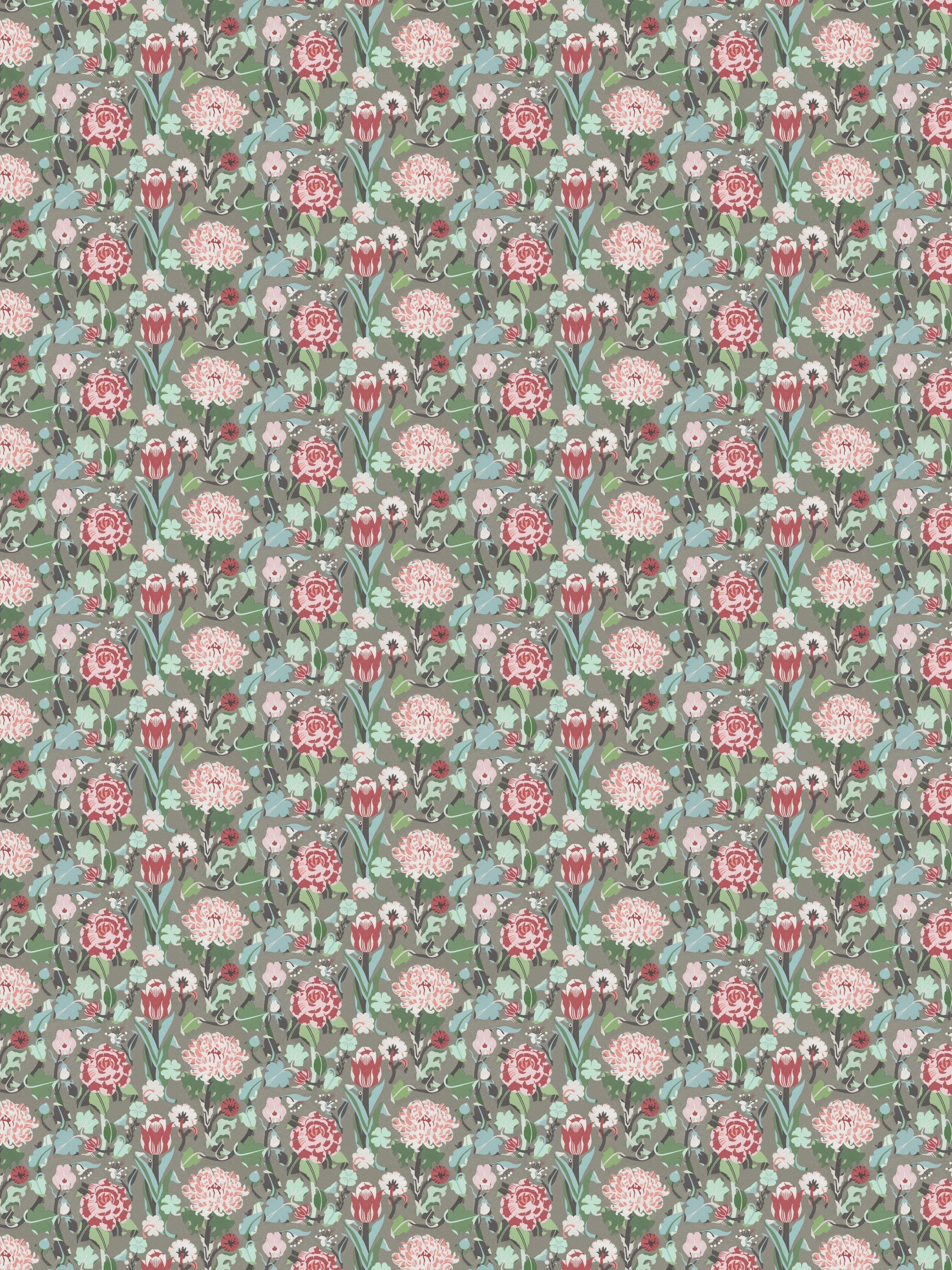 Taupe Bloemen - BS70-0120 - Image1 - Swedish Designers - 2070