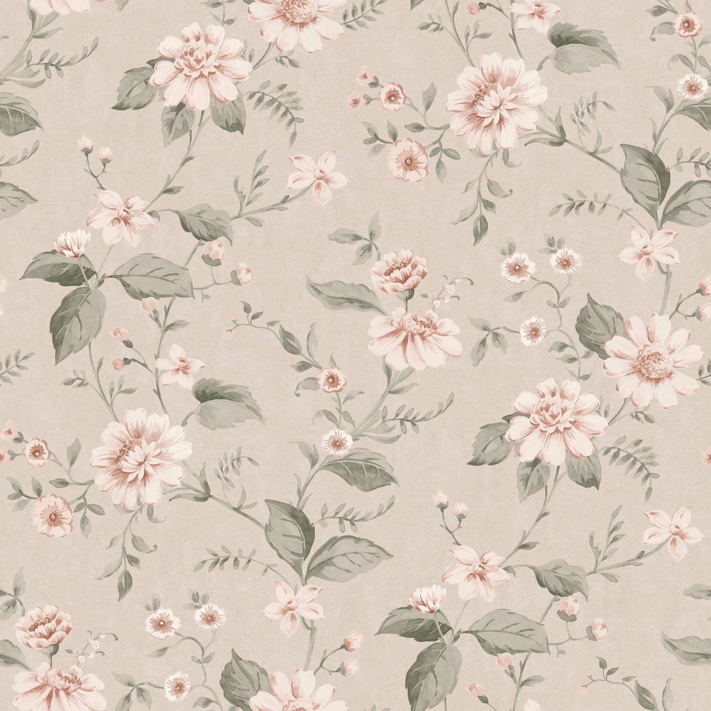 Beige Bloemen - BS72-0135 - Image1 - Cottage garden - 3572