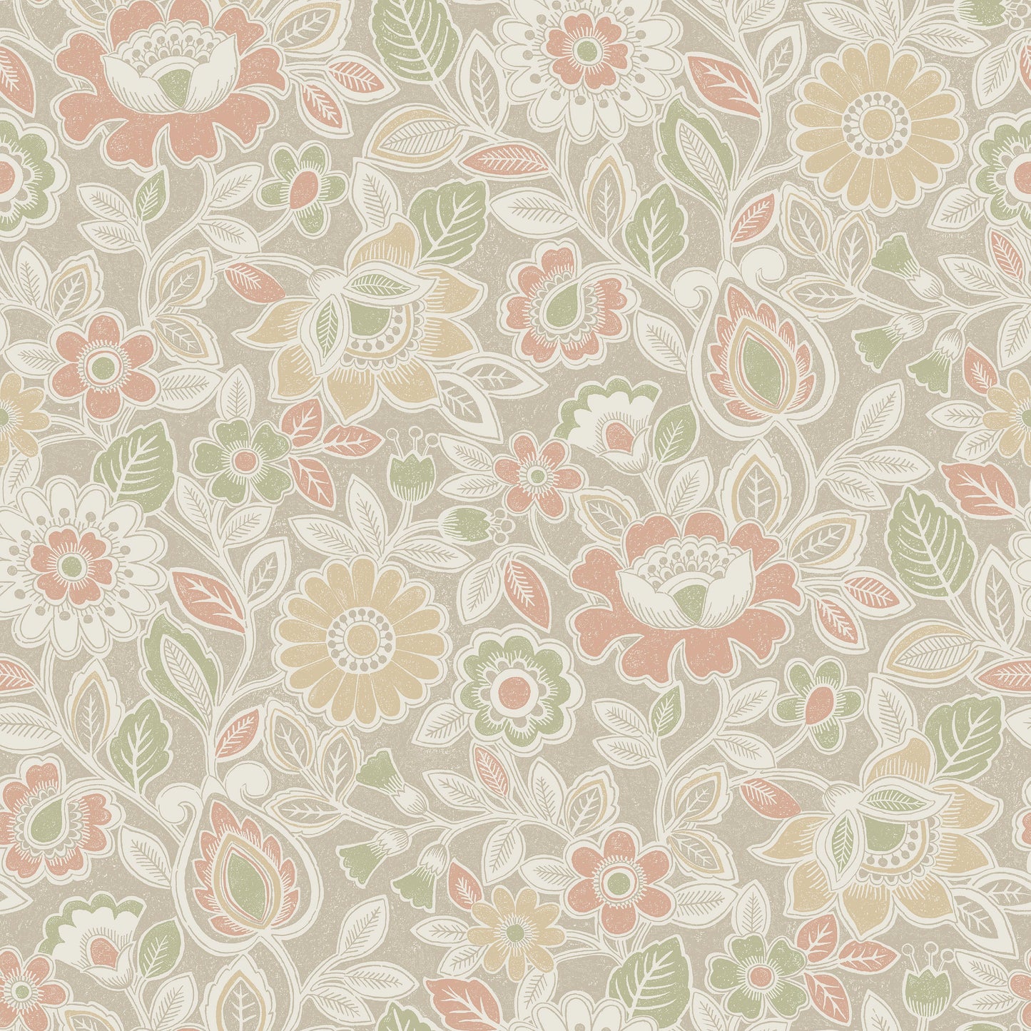 Beige Botanisch - BS61-2387 - Image1 - Borosan Hem - 38761