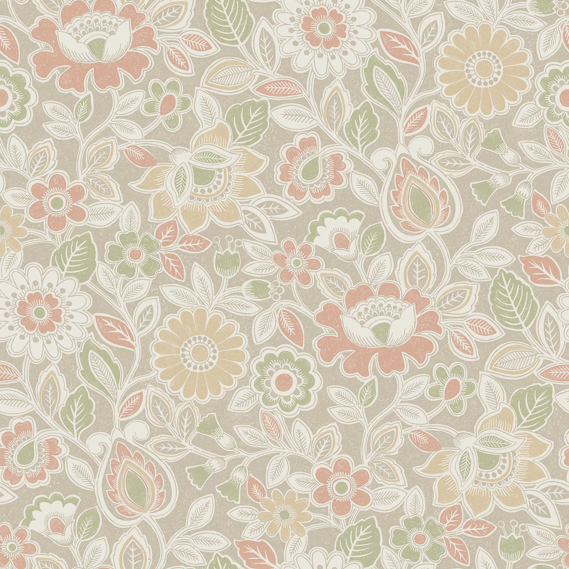 Beige Botanisch - BS61-2387 - Image1 - Borosan Hem - 38761