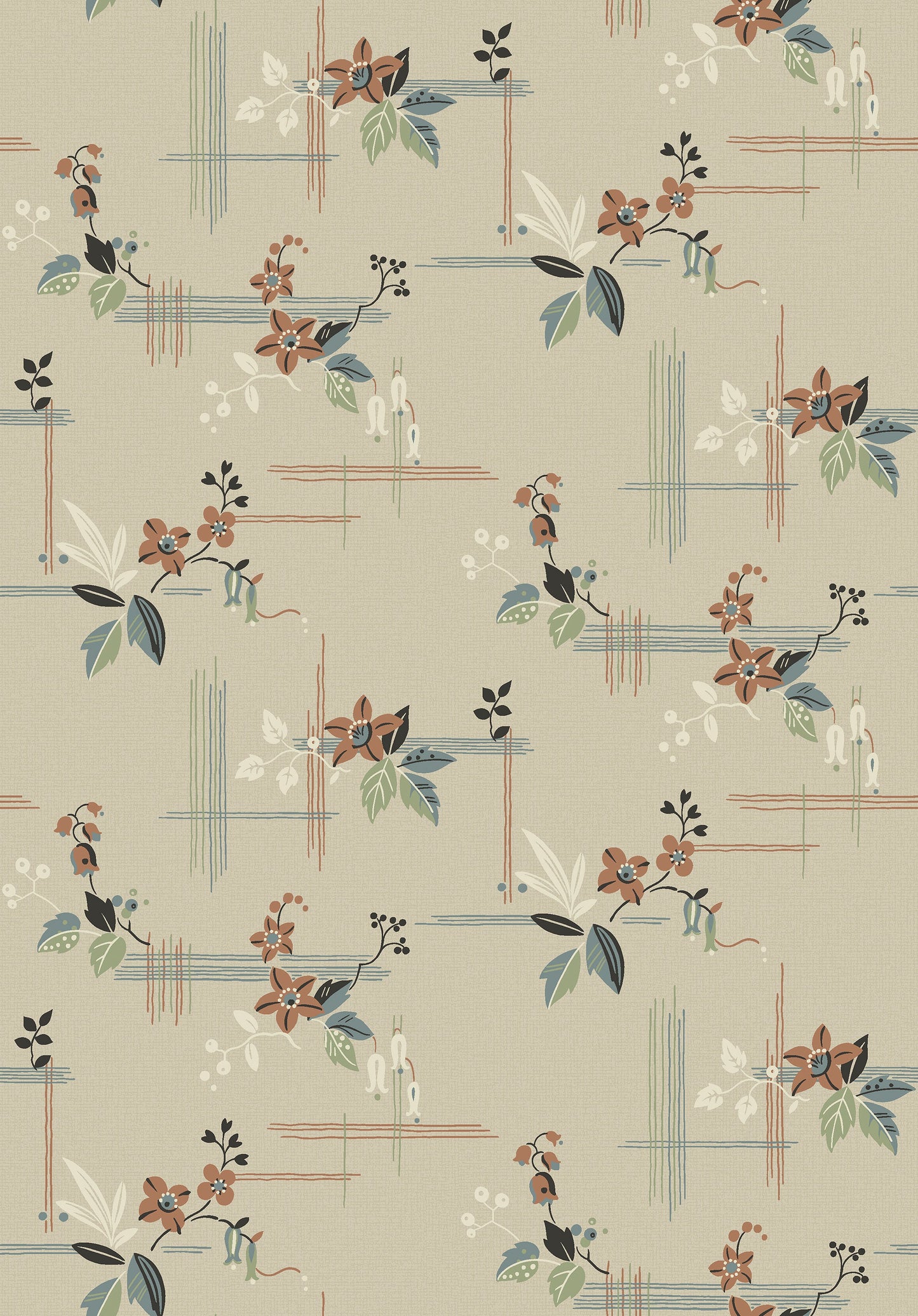 Beige Botanisch - BS72-0141 - Image1 - Alla Tiders Hus - 4172