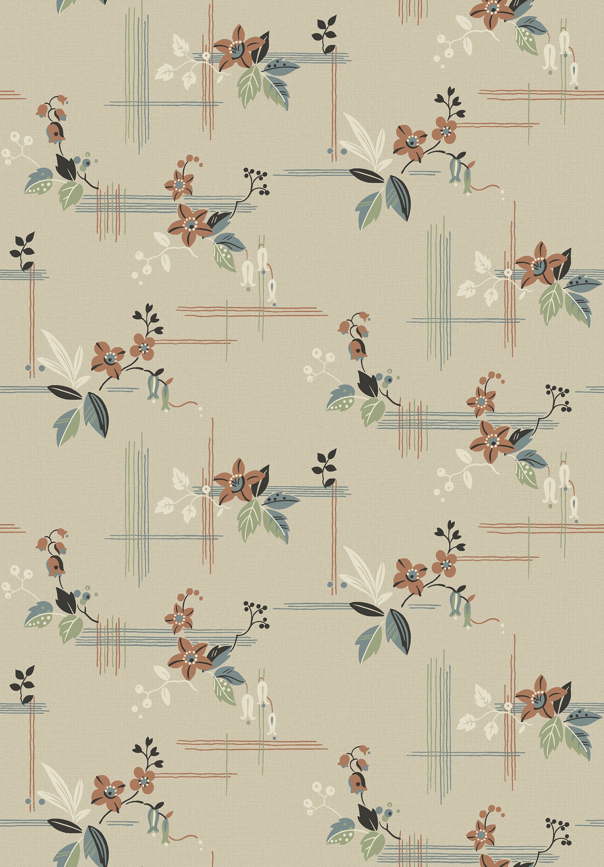 Beige Botanisch - BS72-0141 - Image1 - Alla Tiders Hus - 4172