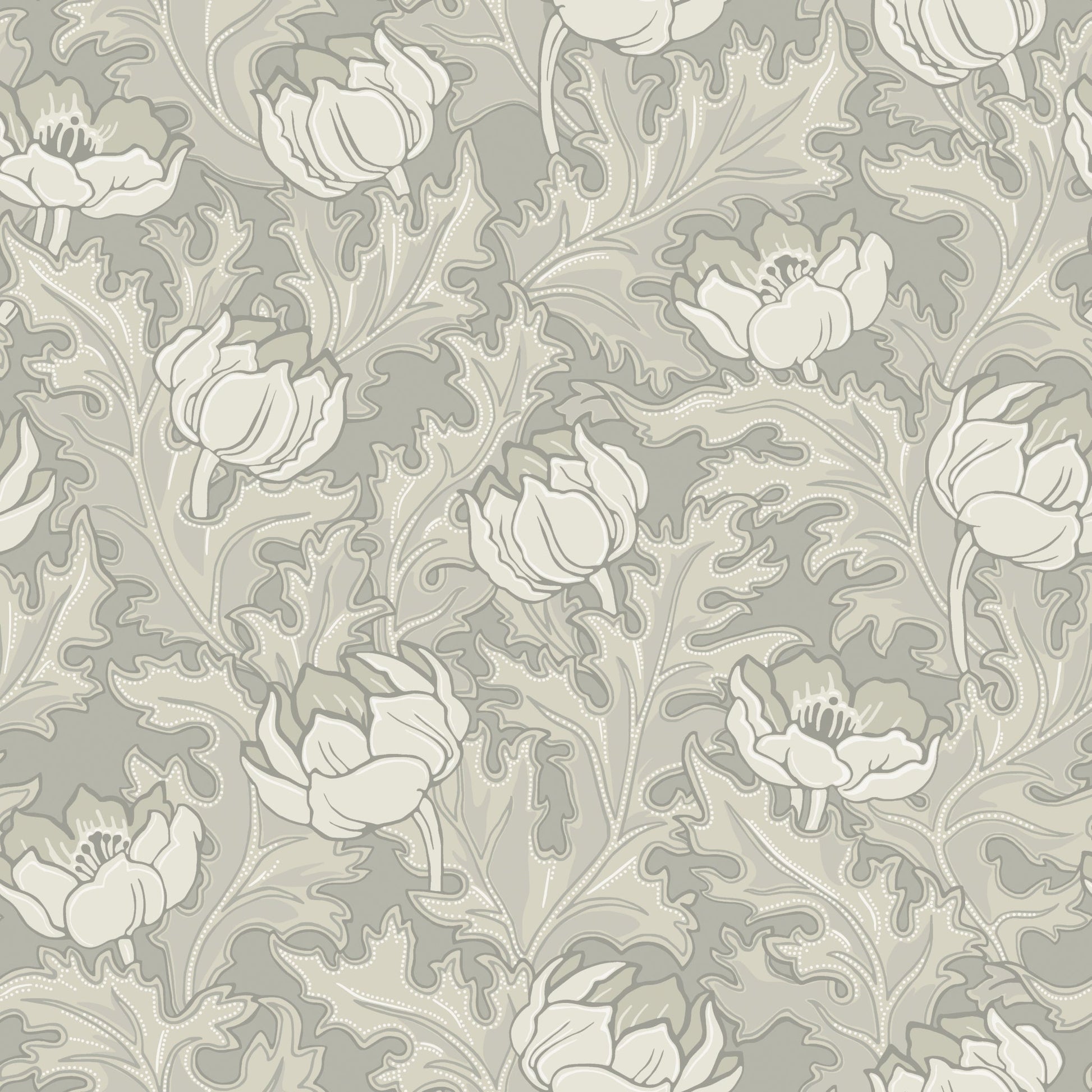 Beige Bloemen - DU01-0519 - Image1 - Gammalsvenska klassiker - 519-01
