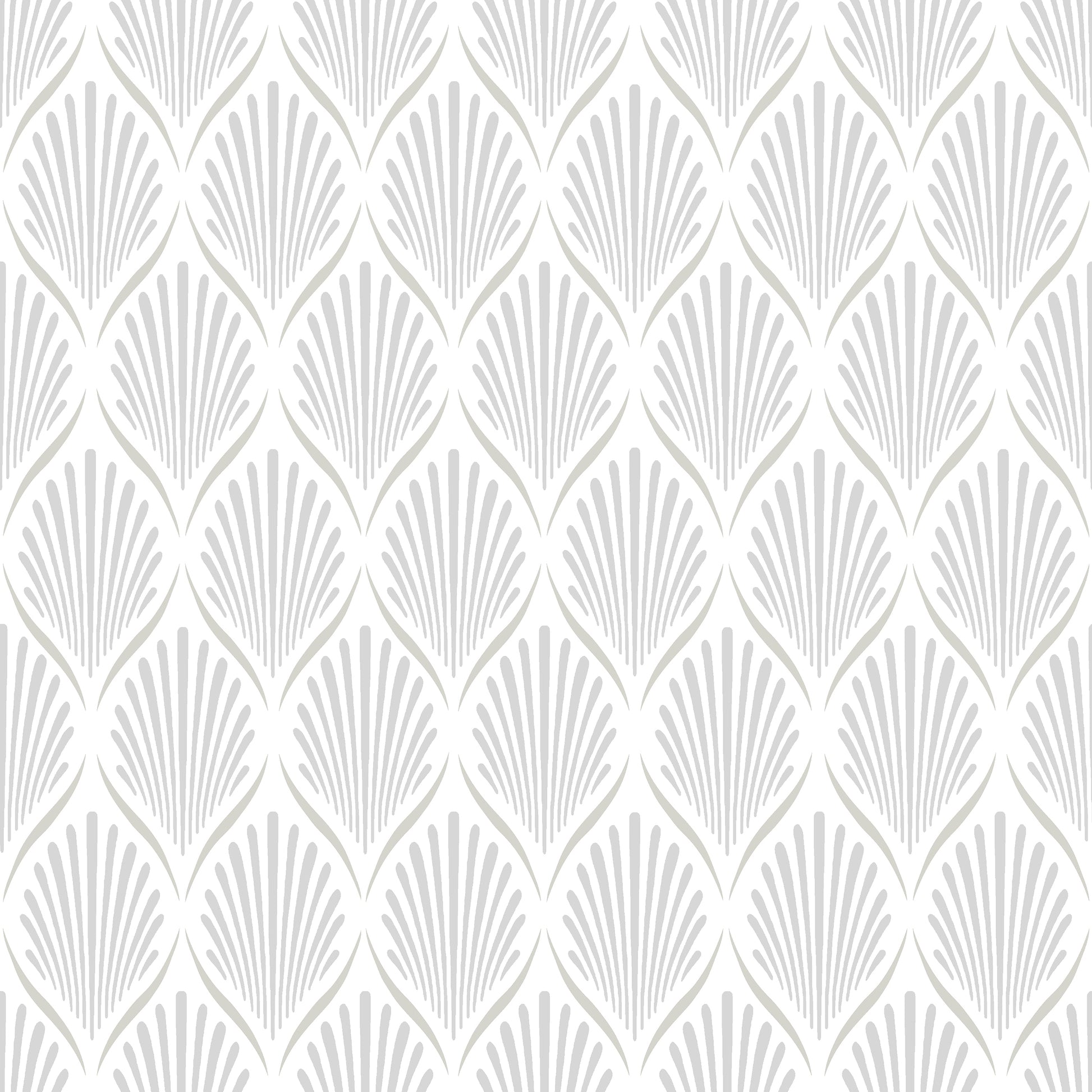 Wit Art Deco - DU01-0681 - Image1 - Blommor & Blad - 681-01