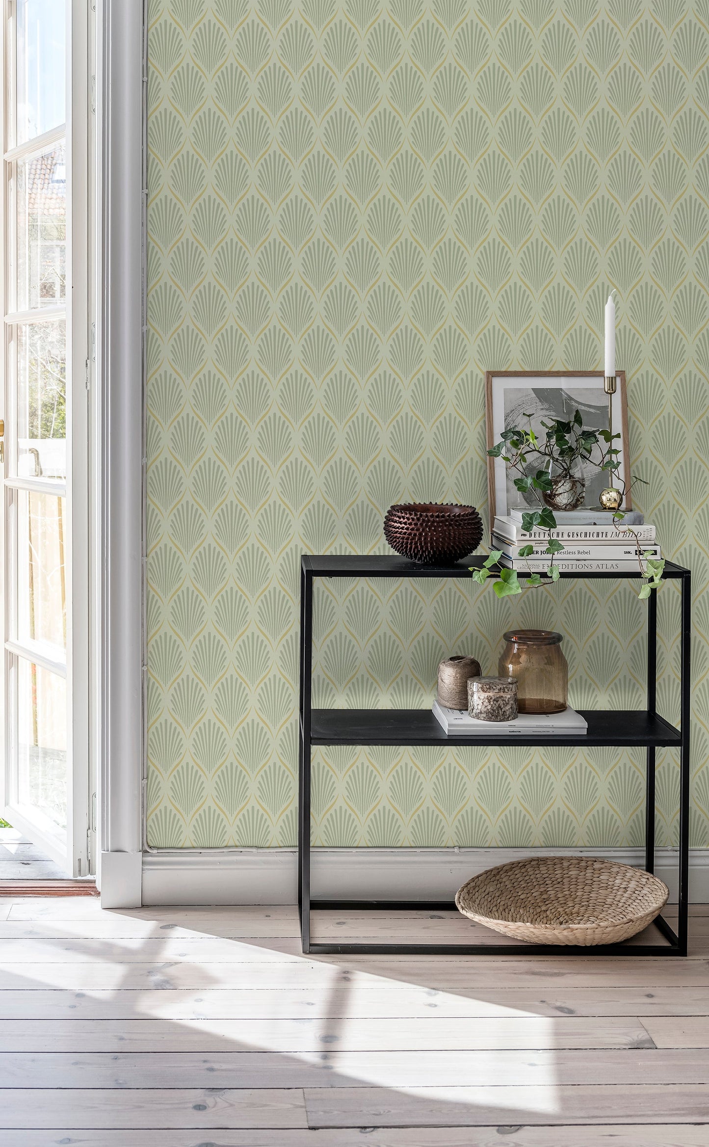 Groen Art Deco - DU02-0681 - Image2 - Blommor & Blad - 681-02
