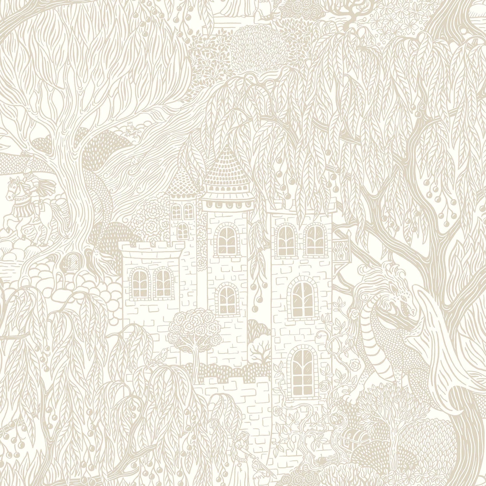 Wit Toile de Jouy - BS43-0181 - Image1 - Fairyland - 8143