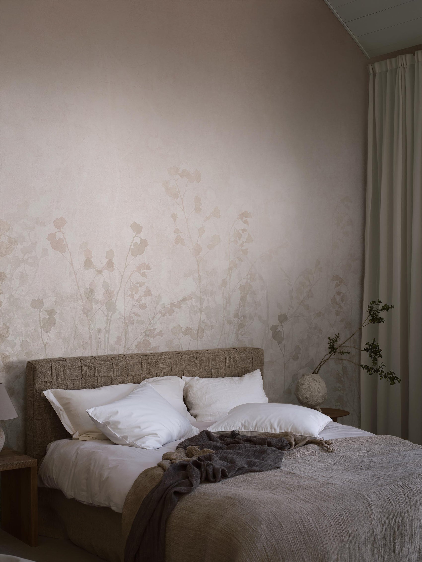 Roze Bloemenveld Beige BS5W-2952